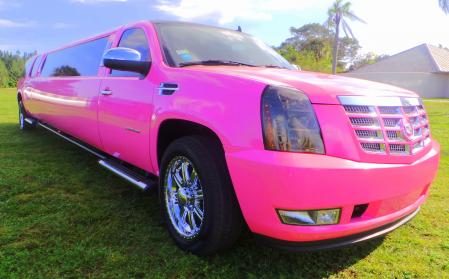Fort Pierce Pink Escalade Limo 